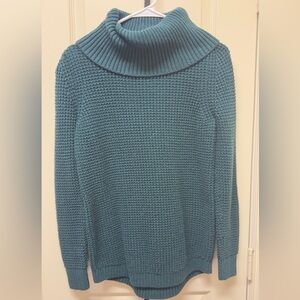 L.L. Bean Teal Cowl Neck Sweater